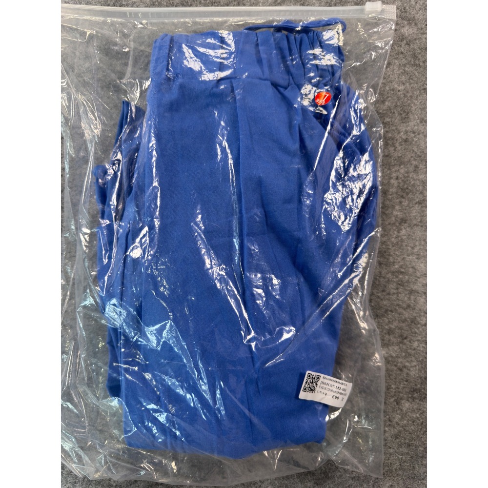 Unbranded Wide Leg Pants Women Large Blue Drawstring High Rise Pleated Summer - Picture 3 of 16